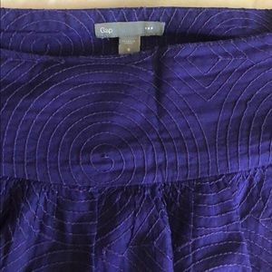 Bright purple embroidered Gap circle skirt